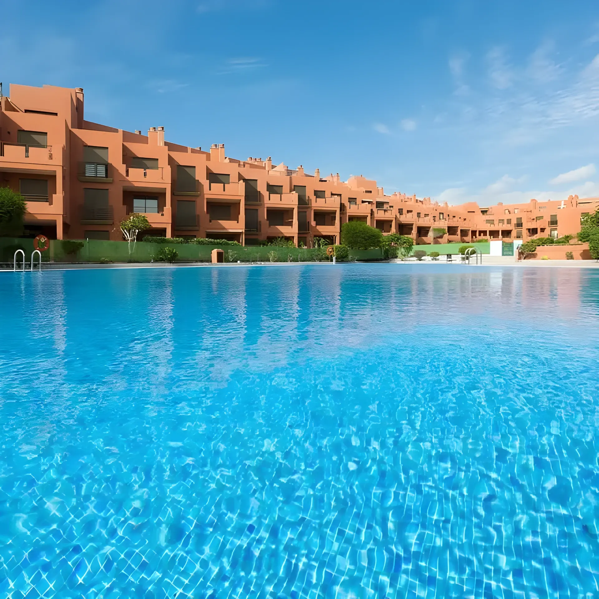 Piscina comunitaria del Residencial Sotavento III, en El Médano